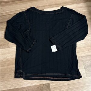 Intimately Free People Black Long Sleeve Top Medium